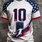 Men's Casual Quick-Dry USA Soccer T-Shirt