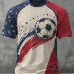 Men's Casual Crew Neck American Football